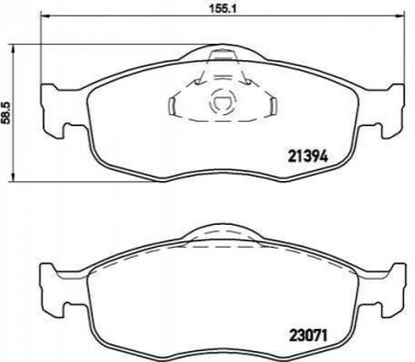 Гальмівні колодки дискові BREMBO P24 037 (фото 1)