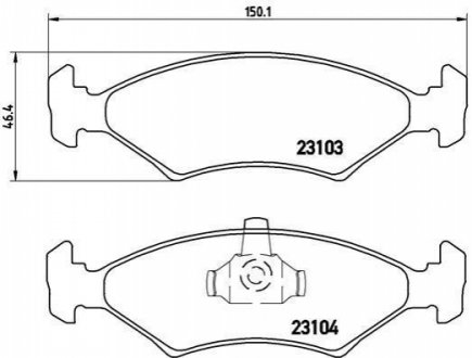 Гальмівні колодки дискові BREMBO P24 043 (фото 1)