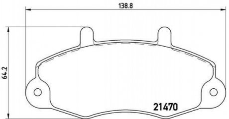 Гальмівні колодки дискові BREMBO P24 049 (фото 1)