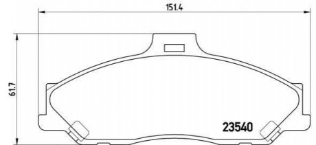 Гальмівні колодки дискові BREMBO P24 051 (фото 1)