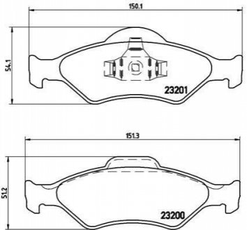 Гальмівні колодки дискові BREMBO P24 054 (фото 1)