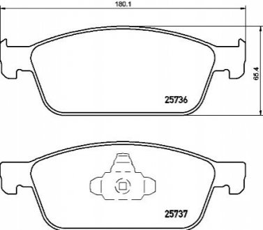 Гальмівні колодки дискові BREMBO P24 157 (фото 1)