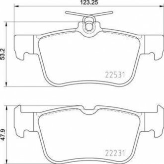 Гальмівні колодки дискові BREMBO P24 175 (фото 1)