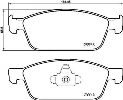 Гальмівні колодки дискові BREMBO P24 199 (фото 1)