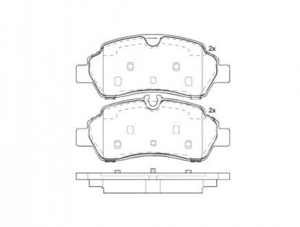 Гальмівні колодки дискові BREMBO P24 209 (фото 1)