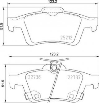 Гальмівні колодки дискові BREMBO P24 216 (фото 1)