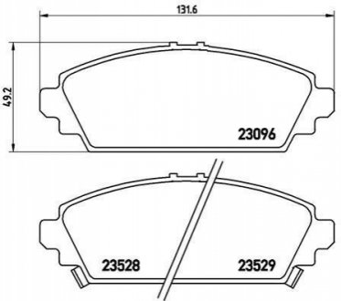 Гальмівні колодки дискові BREMBO P28 031 (фото 1)