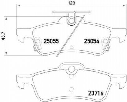 Гальмівні колодки дискові BREMBO P28 070 (фото 1)