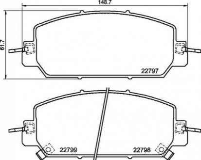 Гальмівні колодки дискові BREMBO P28 098 (фото 1)