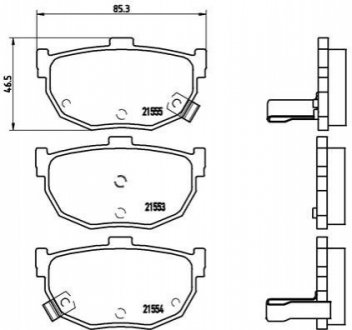 Гальмівні колодки дискові BREMBO P30 003 (фото 1)