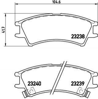 Гальмівні колодки дискові BREMBO P30 011 (фото 1)