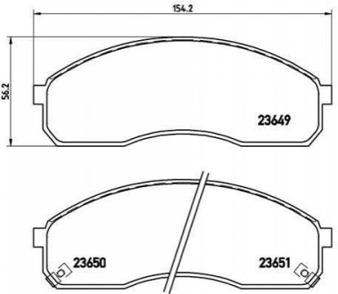 Гальмівні колодки дискові BREMBO P30 012 (фото 1)