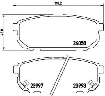 Гальмівні колодки дискові BREMBO P30 023 (фото 1)