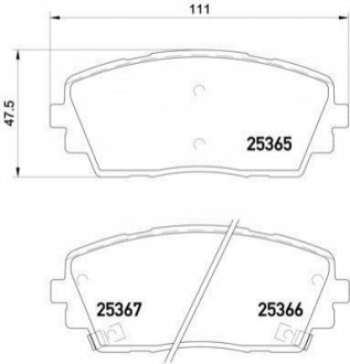 Гальмівні колодки дискові BREMBO P30 053 (фото 1)