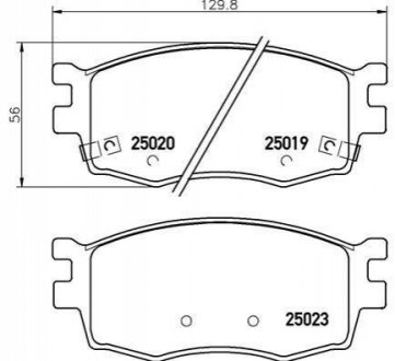 Гальмівні колодки дискові BREMBO P30 069 (фото 1)