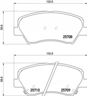 Гальмівні колодки, тюнінг BREMBO P 30 073X (фото 1)