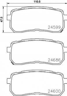 Гальмівні колодки дискові BREMBO P30 080 (фото 1)