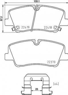 Гальмівні колодки дискові BREMBO P30 089 (фото 1)