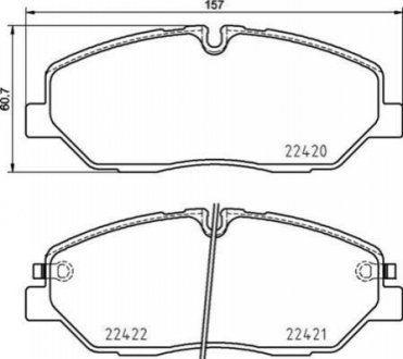 Гальмівні колодки дискові BREMBO P30 090 (фото 1)