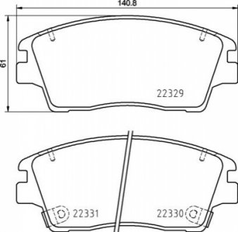 Гальмівні колодки дискові BREMBO P30 096 (фото 1)