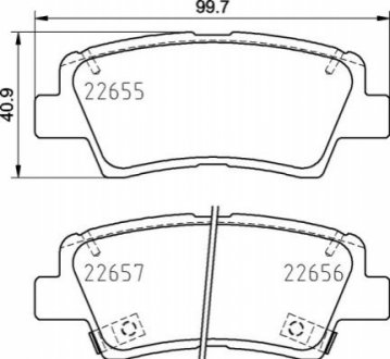 Гальмівні колодки дискові BREMBO P30 103 (фото 1)