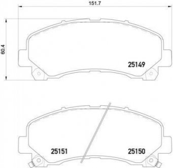 Гальмівні колодки дискові BREMBO P34 007 (фото 1)