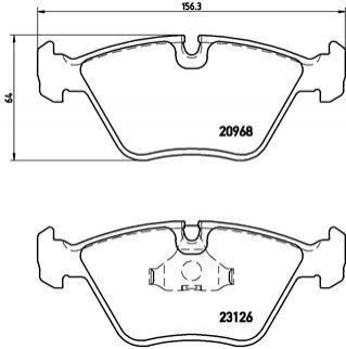 Гальмівні колодки дискові BREMBO P36 007 (фото 1)