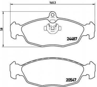 Гальмівні колодки дискові BREMBO P36 017 (фото 1)