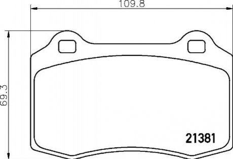 Гальмівні колодки, тюнінг BREMBO P36020X (фото 1)