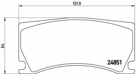 Гальмівні колодки дискові BREMBO P36 024 (фото 1)