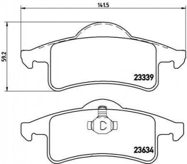 Гальмівні колодки дискові BREMBO P37 006 (фото 1)