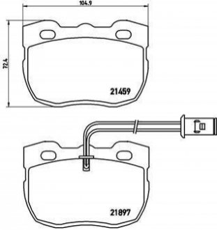 Гальмівні колодки дискові BREMBO P44 004 (фото 1)