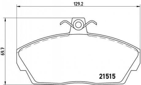 Гальмівні колодки дискові BREMBO P44 010 (фото 1)