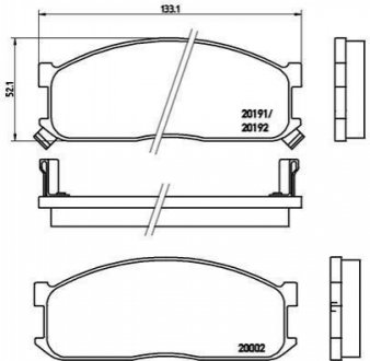 Гальмівні колодки дискові BREMBO P49 010 (фото 1)