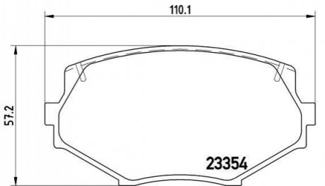 Гальмівні колодки дискові BREMBO P49 020 (фото 1)