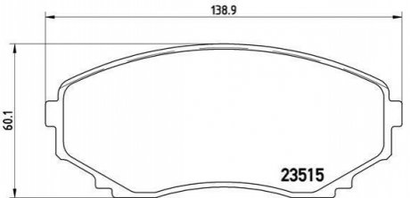 Гальмівні колодки дискові BREMBO P49 028 (фото 1)