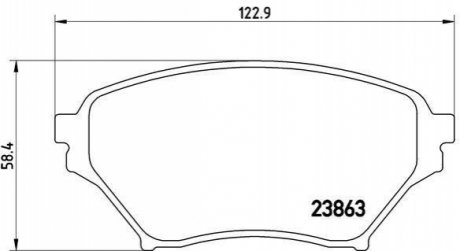 Гальмівні колодки дискові BREMBO P49 029 (фото 1)