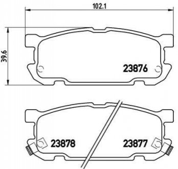 Гальмівні колодки дискові BREMBO P49 030 (фото 1)