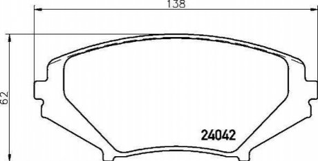 Гальмівні колодки дискові BREMBO P49 034 (фото 1)