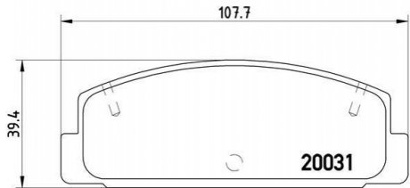 Гальмівні колодки дискові BREMBO P49 037 (фото 1)