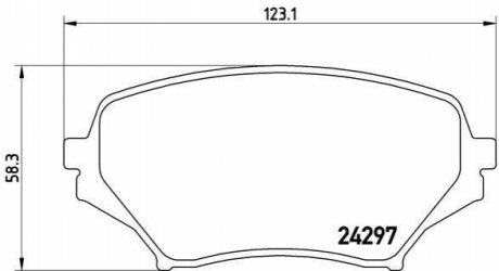 Гальмівні колодки дискові BREMBO P49 043 (фото 1)