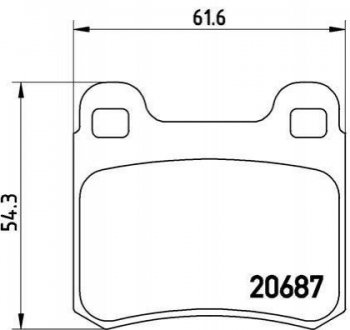 Гальмівні колодки дискові BREMBO P50 007 (фото 1)