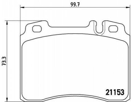 Гальмівні колодки дискові BREMBO P50 010 (фото 1)