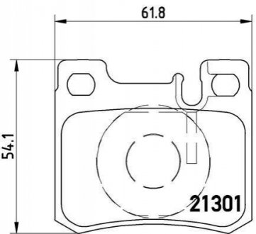 Гальмівні колодки дискові BREMBO P50 012 (фото 1)