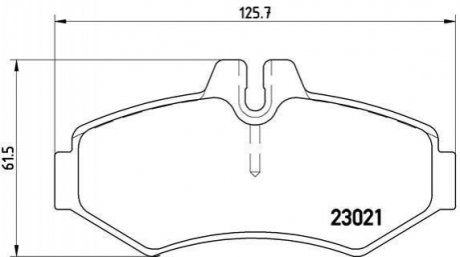 Колодки тормозные BREMBO P50 020 (фото 1)