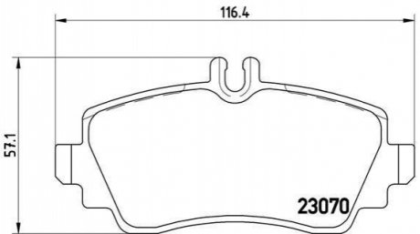 Гальмівні колодки дискові BREMBO P50 035 (фото 1)