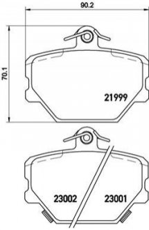 Гальмівні колодки дискові BREMBO P50 038 (фото 1)