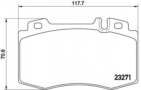 Гальмівні колодки дискові BREMBO P50 041 (фото 1)