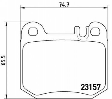 Гальмівні колодки дискові BREMBO P50 043 (фото 1)