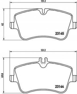 Гальмівні колодки дискові BREMBO P50 046 (фото 1)